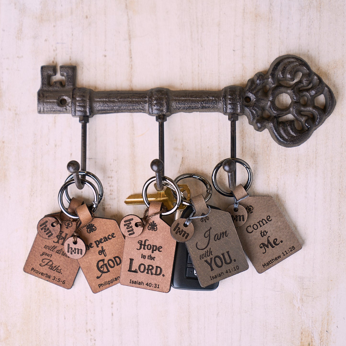 Holy Matters Leather Tag | Isaiah 41:10